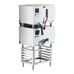 Cooking Performance Group COF-D4-M Double Stacked Electric Digital 4 Tray Full Size Convection Oven with Moisture Injection and Stand - 208-240V Cooking Performance Group COF-D4-M Double Stacked Electric Digital 4 Tray Full Size Convection Oven with Moisture Injection and Stand - 208-240V
