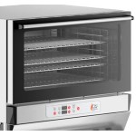 Cooking Performance Group COF-D4-M Double Stacked Electric Digital 4 Tray Full Size Convection Oven with Moisture Injection and Stand - 208-240V Cooking Performance Group COF-D4-M Double Stacked Electric Digital 4 Tray Full Size Convection Oven with Moisture Injection and Stand - 208-240V