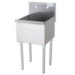 Advance Tabco 4-81-18 One Compartment Stainless Steel Commercial Sink - 18 Advance Tabco 4-81-18 One Compartment Stainless Steel Commercial Sink - 18