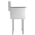 Advance Tabco 4-81-18 One Compartment Stainless Steel Commercial Sink - 18 Advance Tabco 4-81-18 One Compartment Stainless Steel Commercial Sink - 18