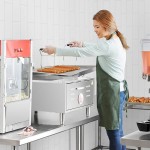 Carnival King 30 lb. Liquid Propane / Field Convertible Flat Bottom Countertop Funnel Cake / Donut Fryer Carnival King 30 lb. Liquid Propane / Field Convertible Flat Bottom Countertop Funnel Cake / Donut Fryer