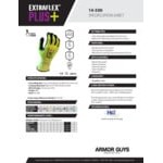 Armor Guys Extraflex Plus 14-500-L Hi-Vis Yellow 15 Gauge A5 HCT Microfoam Nitrile Gloves - Large