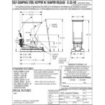 Vestil 0.33 Cubic Yard Heavy-Duty Self-Dumping Steel Forklift Hopper D-33-HD - 6,000 lb. Capacity Vestil 0.33 Cubic Yard Heavy-Duty Self-Dumping Steel Forklift Hopper D-33-HD - 6,000 lb. Capacity