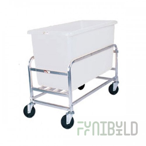 Winholt 30-8-SS/WH Stainless Steel Bulk Mover with 8 Bushel White Tub