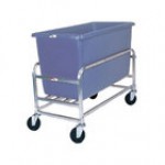 Winholt 30-8-SS/WH Stainless Steel Bulk Mover with 8 Bushel White Tub