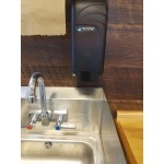 San Jamar S890TBK Oceans 800 ml Soap / Hand Sanitizer Dispenser - Black Pearl