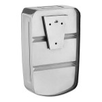 Lavex 40 fl. oz. (1200 mL) Stainless Steel Surface Mounted Foaming Soap / Sanitizer Dispenser
