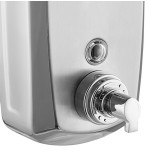 Lavex 40 fl. oz. (1200 mL) Stainless Steel Surface Mounted Foaming Soap / Sanitizer Dispenser