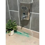 Lavex 40 fl. oz. (1200 mL) Stainless Steel Surface Mounted Foaming Soap / Sanitizer Dispenser