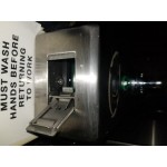 Lavex 40 fl. oz. (1200 mL) Stainless Steel Surface Mounted Foaming Soap / Sanitizer Dispenser
