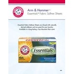 Arm & Hammer® 144-Count Essentials Mountain Rain Dryer Sheets - 6/Case Arm & Hammer® 144-Count Essentials Mountain Rain Dryer Sheets - 6/Case