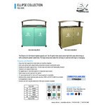 Ex-Cell Kaiser RGU-3645 SAND/BRZX Ellipse Collection Sand 90 Gallon Rectangular Two-Stream Trash Can with Canopy Ex-Cell Kaiser RGU-3645 SAND/BRZX Ellipse Collection Sand 90 Gallon Rectangular Two-Stream Trash Can with Canopy