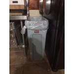 Rubbermaid® 1956185 92 Qt. / 23 Gallon Slim Jim Blue Rectangular Trash Can