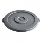 Advantage Supplies 44 Gallon Gray Round Commercial Trash Can