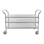 Regency Stainless Steel Three Shelf Utility Cart - 24
