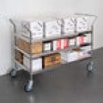 Regency Stainless Steel Three Shelf Utility Cart - 24