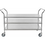 Regency Stainless Steel Three Shelf Utility Cart - 24