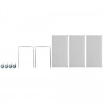Regency Stainless Steel Three Shelf Utility Cart - 24