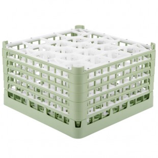 Vollrath 52755 Signature Lemon Drop Full-Size Light Green 20-Compartment 10 9/16