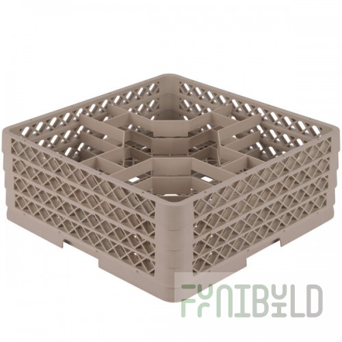 Vollrath TR13KKKK Traex® Rack Max Beige 5-Compartment 7 5/8