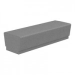 Wausau Tile Our Town 4' 45-Degree Square Concrete Bench - 48 Wausau Tile Our Town 4' 45-Degree Square Concrete Bench - 48