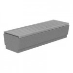Wausau Tile Our Town 4' 45-Degree Square Concrete Bench - 48 Wausau Tile Our Town 4' 45-Degree Square Concrete Bench - 48
