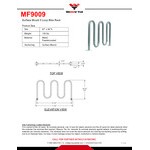 Wausau Tile 5-Loop Powder-Coated Metal Surface Mount Bike Rack