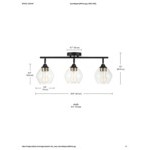 Globe Mid-Century Modern Matte Black Island Light with Matte Brass Accents- 120V, 7W Globe Mid-Century Modern Matte Black Island Light with Matte Brass Accents- 120V, 7W