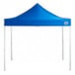Backyard Pro Courtyard Series 10' x 10' Blue Straight Leg Heavy-Duty Aluminum Instant Pop-Up Canopy Tent