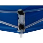 Backyard Pro Courtyard Series 10' x 10' Blue Straight Leg Heavy-Duty Aluminum Instant Pop-Up Canopy Tent