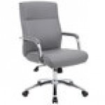 Boss B696C-GY Modern Executive Gray CaressoftPlus Conference Chair Boss B696C-GY Modern Executive Gray CaressoftPlus Conference Chair