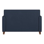 Flash Furniture Hercules Diplomat Navy LeatherSoft Loveseat with Wooden Feet Flash Furniture Hercules Diplomat Navy LeatherSoft Loveseat with Wooden Feet