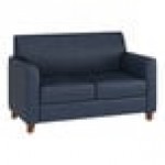 Flash Furniture Hercules Diplomat Navy LeatherSoft Loveseat with Wooden Feet Flash Furniture Hercules Diplomat Navy LeatherSoft Loveseat with Wooden Feet