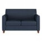 Flash Furniture Hercules Diplomat Navy LeatherSoft Loveseat with Wooden Feet Flash Furniture Hercules Diplomat Navy LeatherSoft Loveseat with Wooden Feet