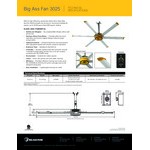 Big Ass Fans 10' Yellow and Silver Aluminum Indoor Shop Ceiling Fan - 110-125V Big Ass Fans 10' Yellow and Silver Aluminum Indoor Shop Ceiling Fan - 110-125V
