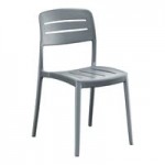 Lancaster Table & Seating Alto Terracotta Slat Back Resin Arm Chair