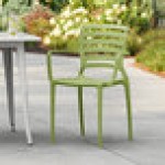 Lancaster Table & Seating Sol Sea Moss Green Resin Arm Chair Lancaster Table & Seating Sol Sea Moss Green Resin Arm Chair
