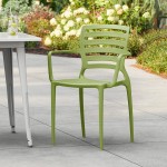 Lancaster Table & Seating Sol Sea Moss Green Resin Arm Chair Lancaster Table & Seating Sol Sea Moss Green Resin Arm Chair