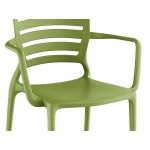 Lancaster Table & Seating Sol Sea Moss Green Resin Arm Chair Lancaster Table & Seating Sol Sea Moss Green Resin Arm Chair