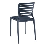 Lancaster Table & Seating Sol Sea Blue Resin Side Chair