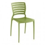 Lancaster Table & Seating Sol Sea Blue Resin Side Chair