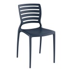 Lancaster Table & Seating Sol Sea Blue Resin Side Chair