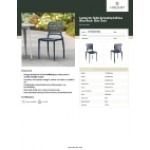 Lancaster Table & Seating Sol Sea Blue Resin Side Chair