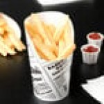 American Metalcraft FFCP6 6 oz. Paper French Fry Cup - 1,000/Case
