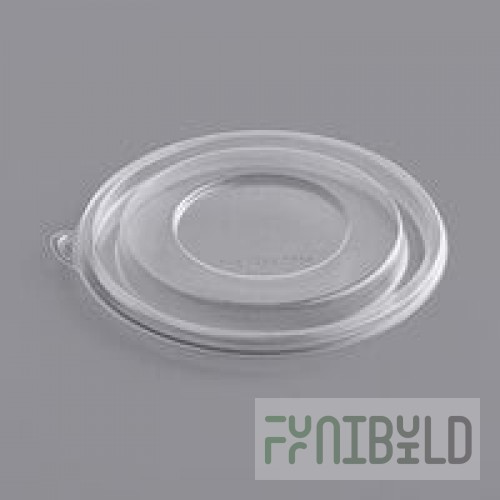 Sabert 51016A500 FreshPack Clear Flat Round Lid for 8, 12, and 16 oz. Bowls - 500/Case
