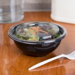 Sabert 51016A500 FreshPack Clear Flat Round Lid for 8, 12, and 16 oz. Bowls - 500/Case