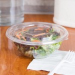 Sabert 51016A500 FreshPack Clear Flat Round Lid for 8, 12, and 16 oz. Bowls - 500/Case