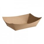 Carnival King Kraft Paper Food Sleeves for 3 lb. Food Trays - 250/Case