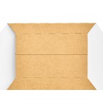 Carnival King Kraft Paper Food Sleeves for 3 lb. Food Trays - 250/Case