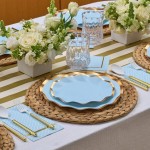 Sophistiplate Everyday Sky Blue Paper Cocktail Napkin - 240/Case